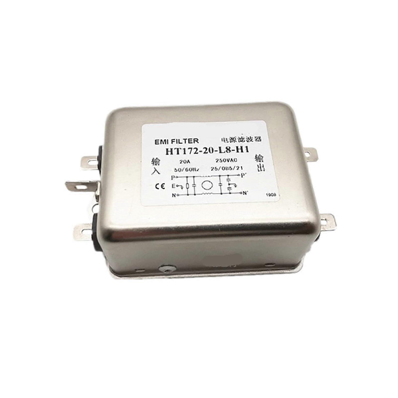 EMI Power Filter 220V 20A Single Phase  AntiInterference Stable Output Easy Installation