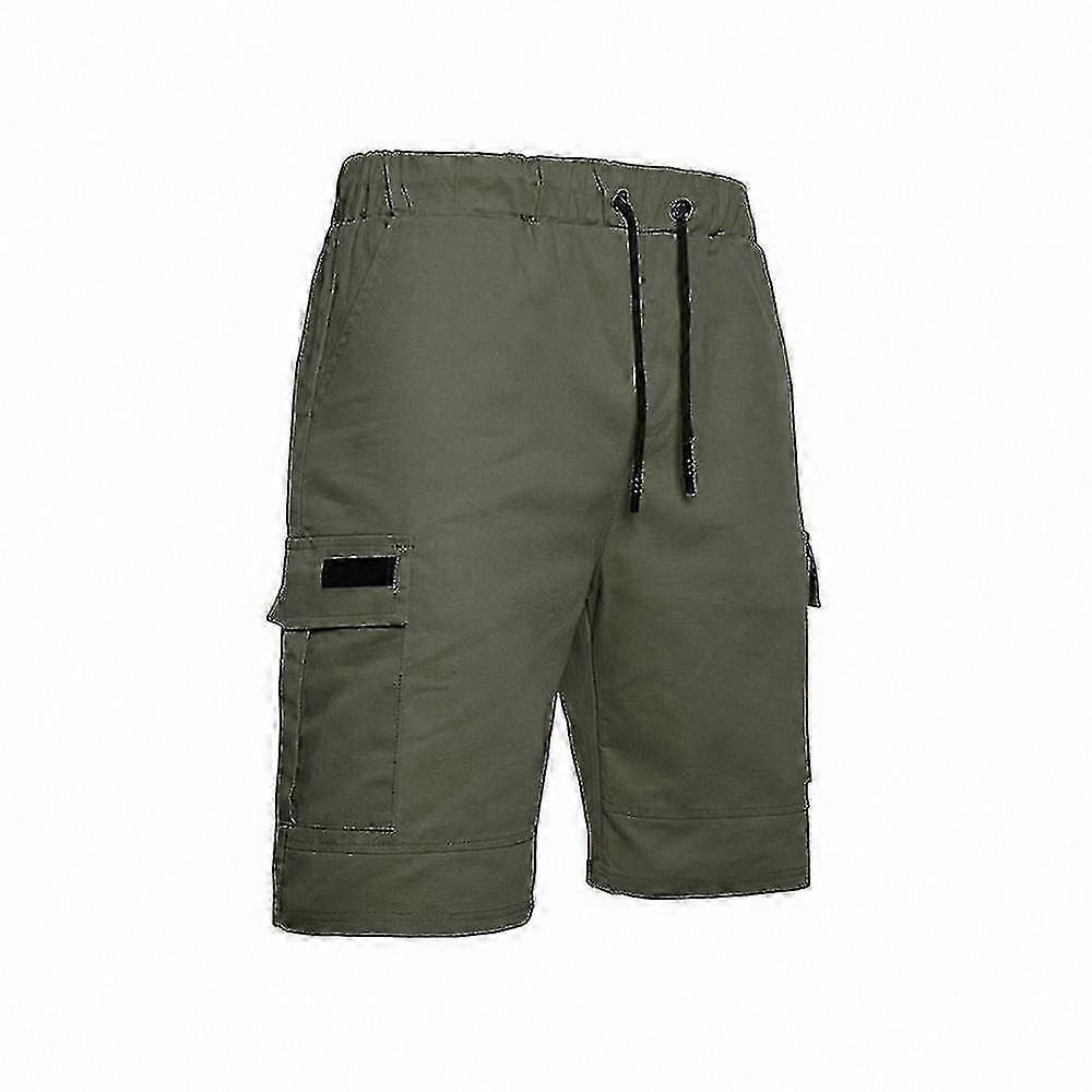Men's Cargo Shorts with Drawstring, Loose Fit Work Shorts