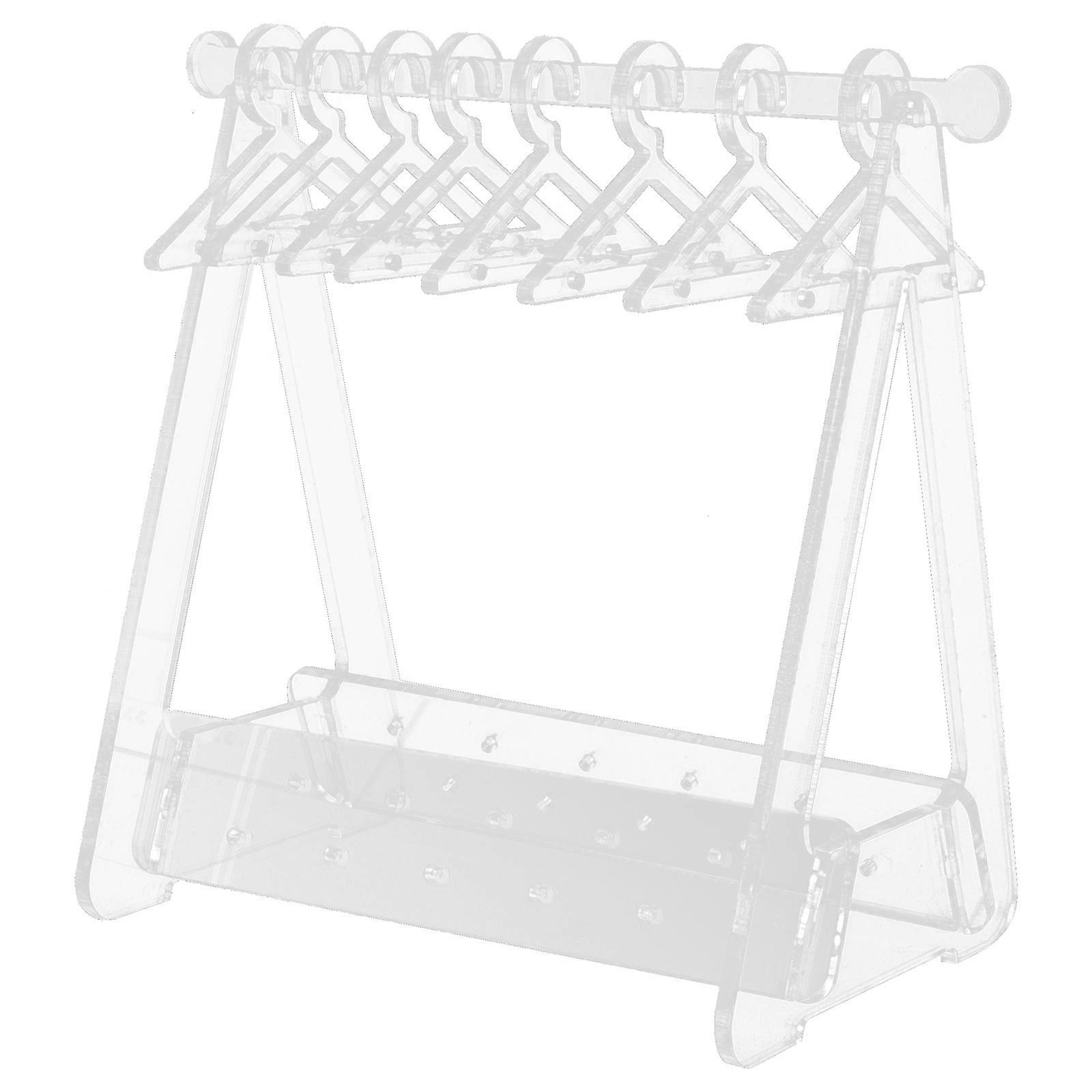 3Sets Acrylic Earring Display Stand for Storage Use Transparent Holder