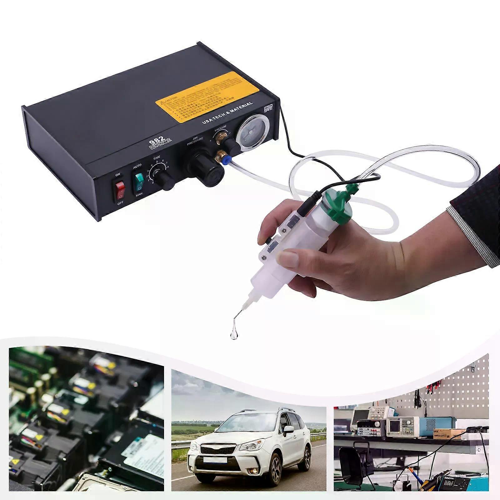 20W Pneumatic Dispensing Controller Glue Dispenser Solder Liquid Controller 982 Glue Dispenser Machine Solder Paste Controller