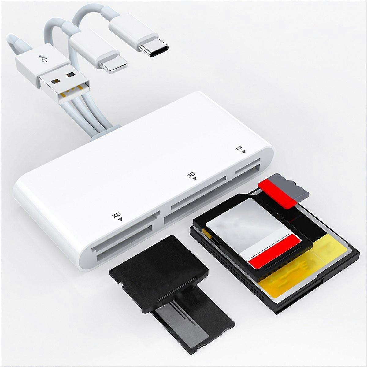 5-in-1 Memory Card Reader USB OTG Adapter TYPE-C card reader