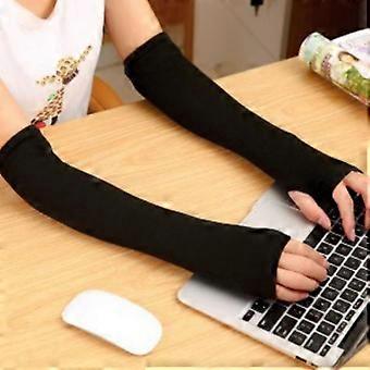 Women's Autumn Fashion Knitted Ankle Long Arm Warmer Wool Fingerless Glove