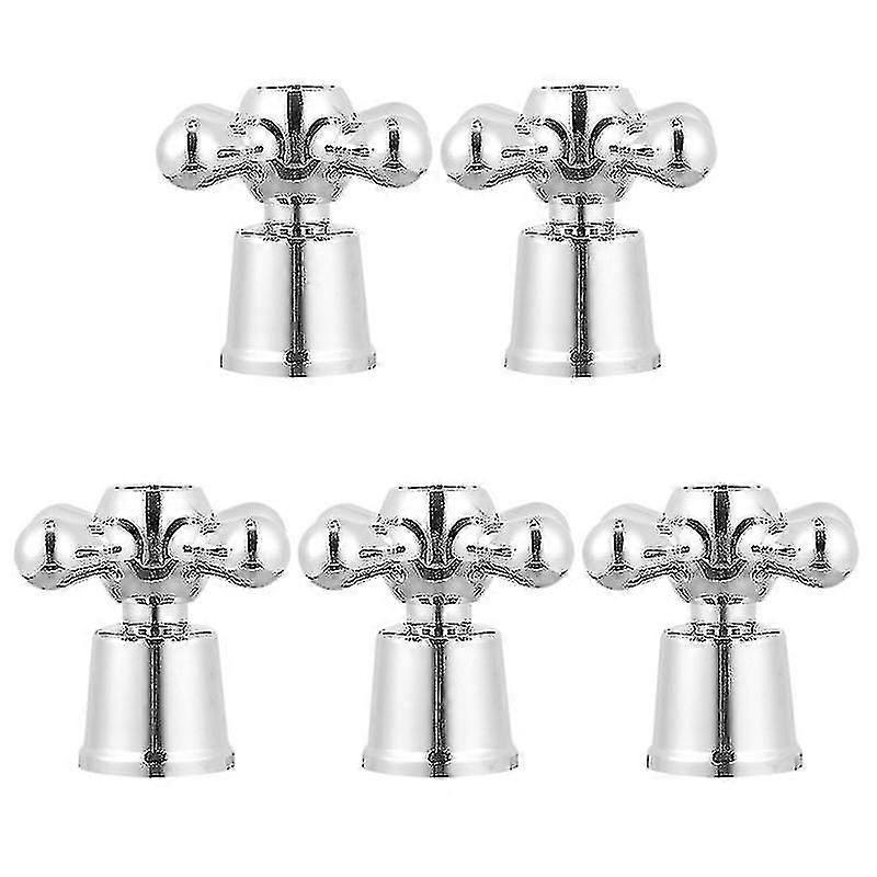 5pcs Faucet Knob Handle Universal Replacement Hot Cold Tap Switch Accessories