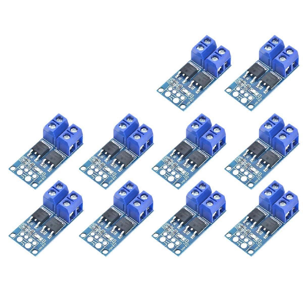 Pack of 10  Power MOSFET Driver Modules with Adjustable Trigger for Efficient DC Load Switching
