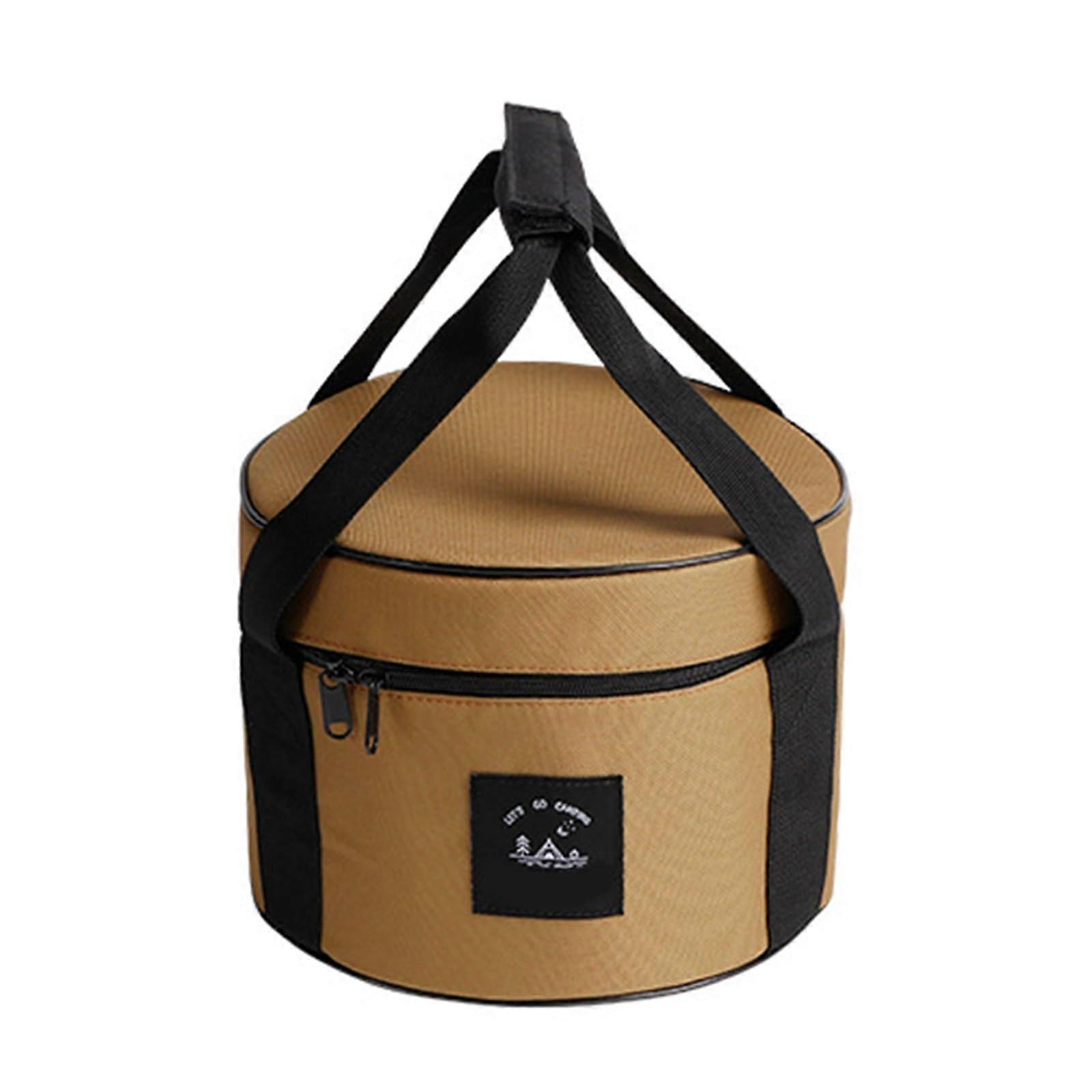 Camping Storage Bag Large Capacity Outdoor Cookware Organizer with MultiPocket Design