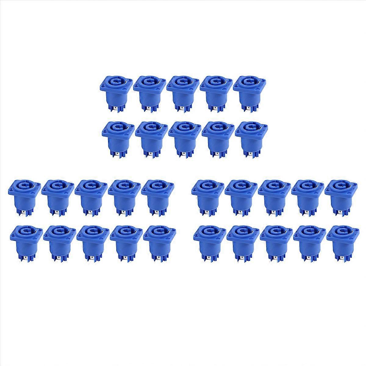 Powercon Connector 3 Pins 20A 250V Power Speaker Panel Socket,Blue