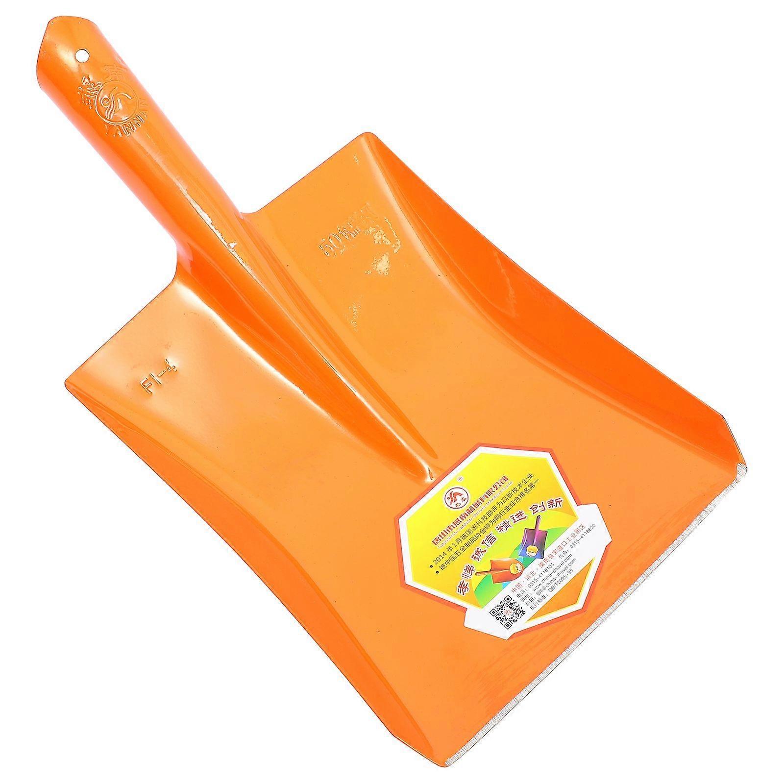 Gardening Tool Iron for Garbage Shoveling 1Pcs Orange