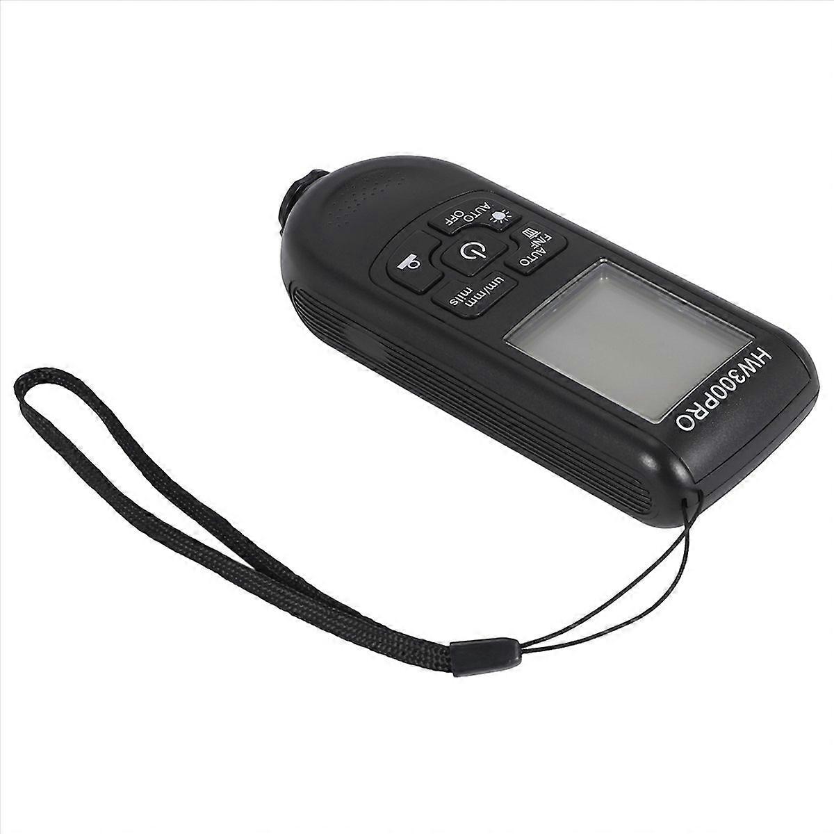 Digital Backlight LCD Film Meter Paint Thickness Tester Tool Black