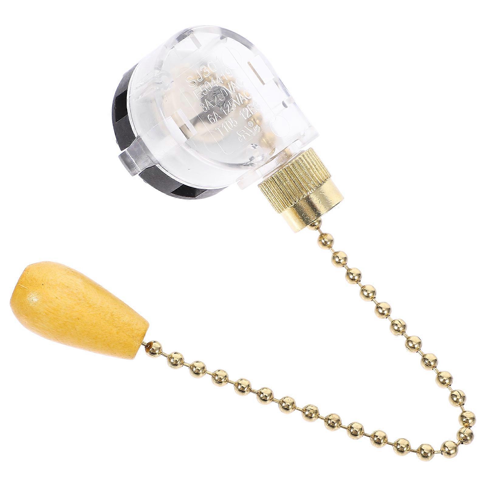 Decorative Ceiling Fan Pull Chain Pendant Golden for Hanging 5Pcs