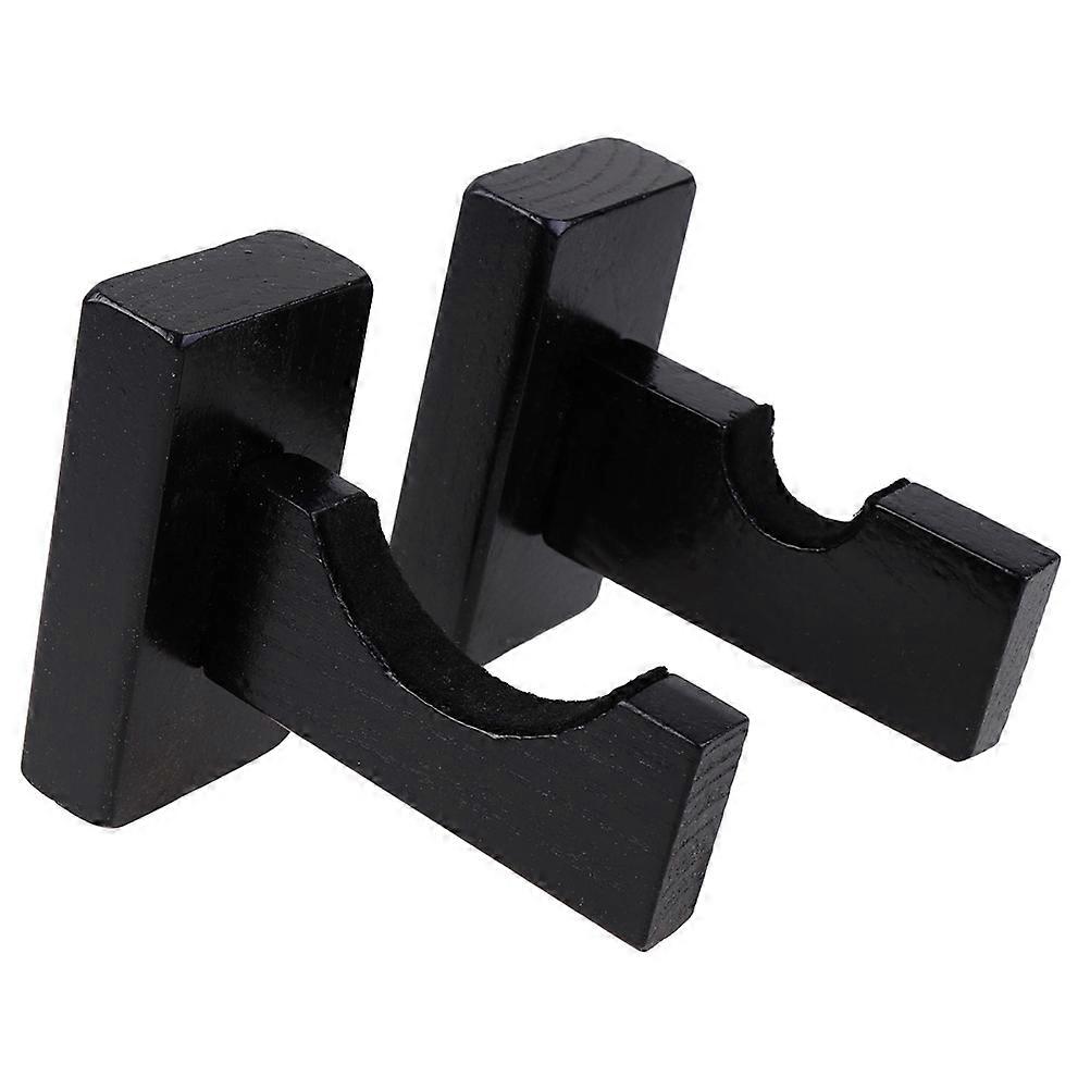 Baseball Bat Display Holder Wood Horizontal Mount for 2Pair Baseball Bats