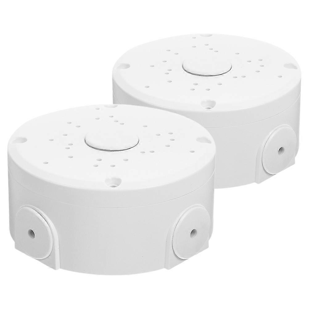 Security Camera Junction Box Semi Sphere Holder for Wire Protection 2Pcs