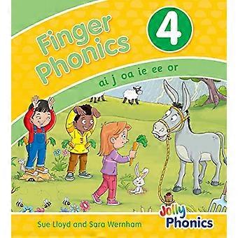 Finger Phonics Book 4: i Precursive Letters (britisk engelsk utgave) (Jolly Phonics: Finger Phonics) [Board book]