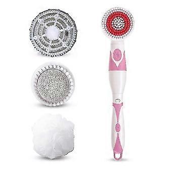 Back Scrubber For Shower, Electric Body Brush Shower Massage Exfoliating Soft Silicone Spinning Body Brush