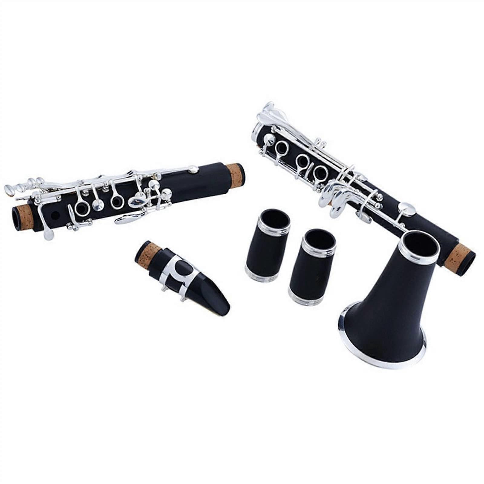 B Flat Clarinet 17 Key Silver Plated Keys Bakelite BeginnerFriendly with Clear Focused Tone