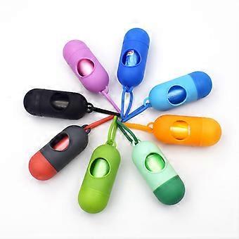 Pet waste bag dispenser, dog poop bag, poop collection bag, biodegradable cat litter bag, poop collector, environmentally friendly and portable.