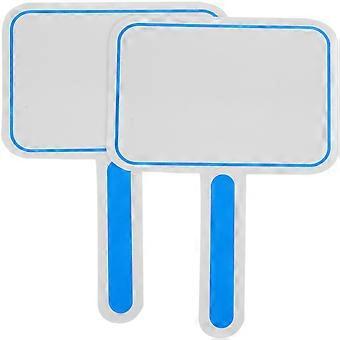 2pcs Handheld Boards Single Side Paddles Handheld Whiteboards Padding Whiteboards Whiteboards