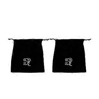 2pcs Hair Dryer Travel Bag Drawstring Bag Hair Tool Travel Bag For Hair Styling Tool