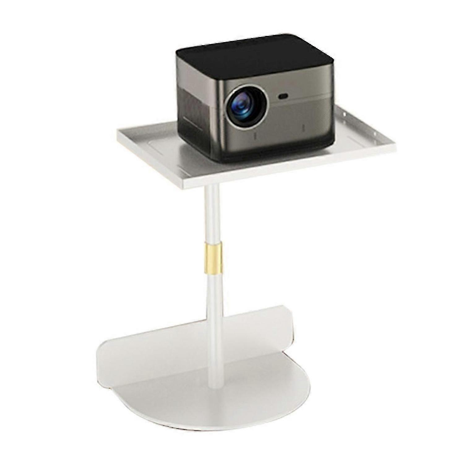 Adjustable Projector Stand Multi-Angle Support Tray White