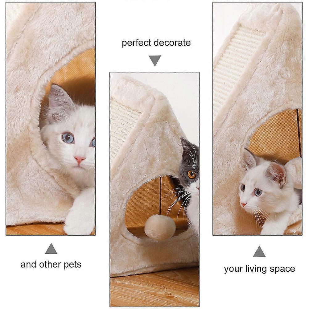 Sisal Cat Nest for Pet Use Simple Folding Triangular Cat Nest