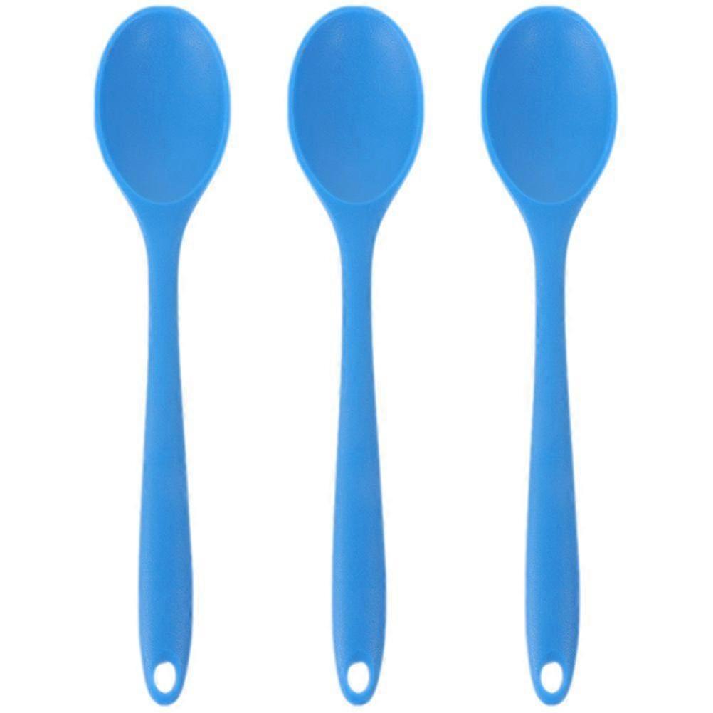 3Pcs Multi-function Mixing Spoons Convenient Soup Spoons Kitchen Small Salad Spoons