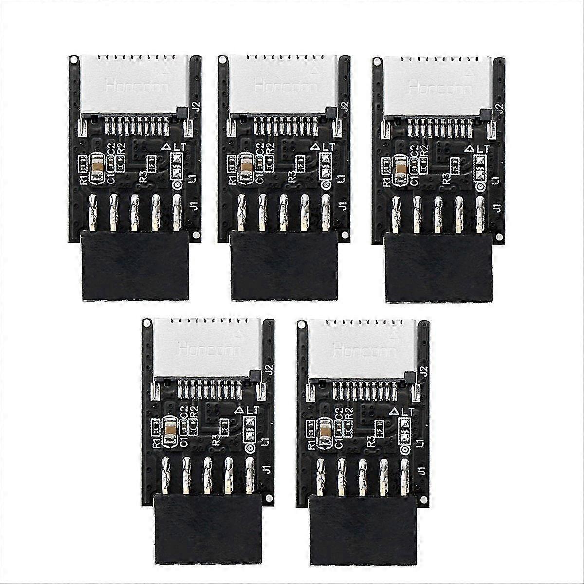 5PCS USB Front Panel Adapter compatible with Computer Mothertherboard H8WD