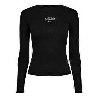 Guess Damen/Frauen Besticktes Slim-Fit Langarm-T-Shirt