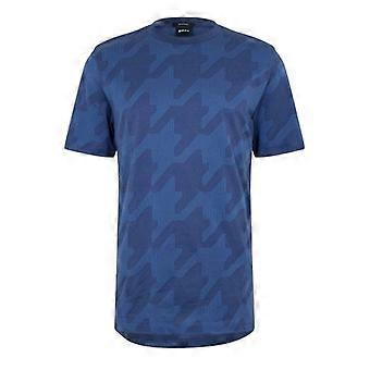 Boss Mens C-Thompson Houndstooth Regular T-Shirt