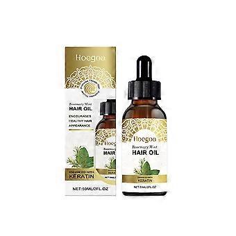 Hoegoa Rosemary Mint Haarverzorgingsessence, Voedende Haarverzorgingsolie Kroezig Haar, Zacht, Glanzend en Fris