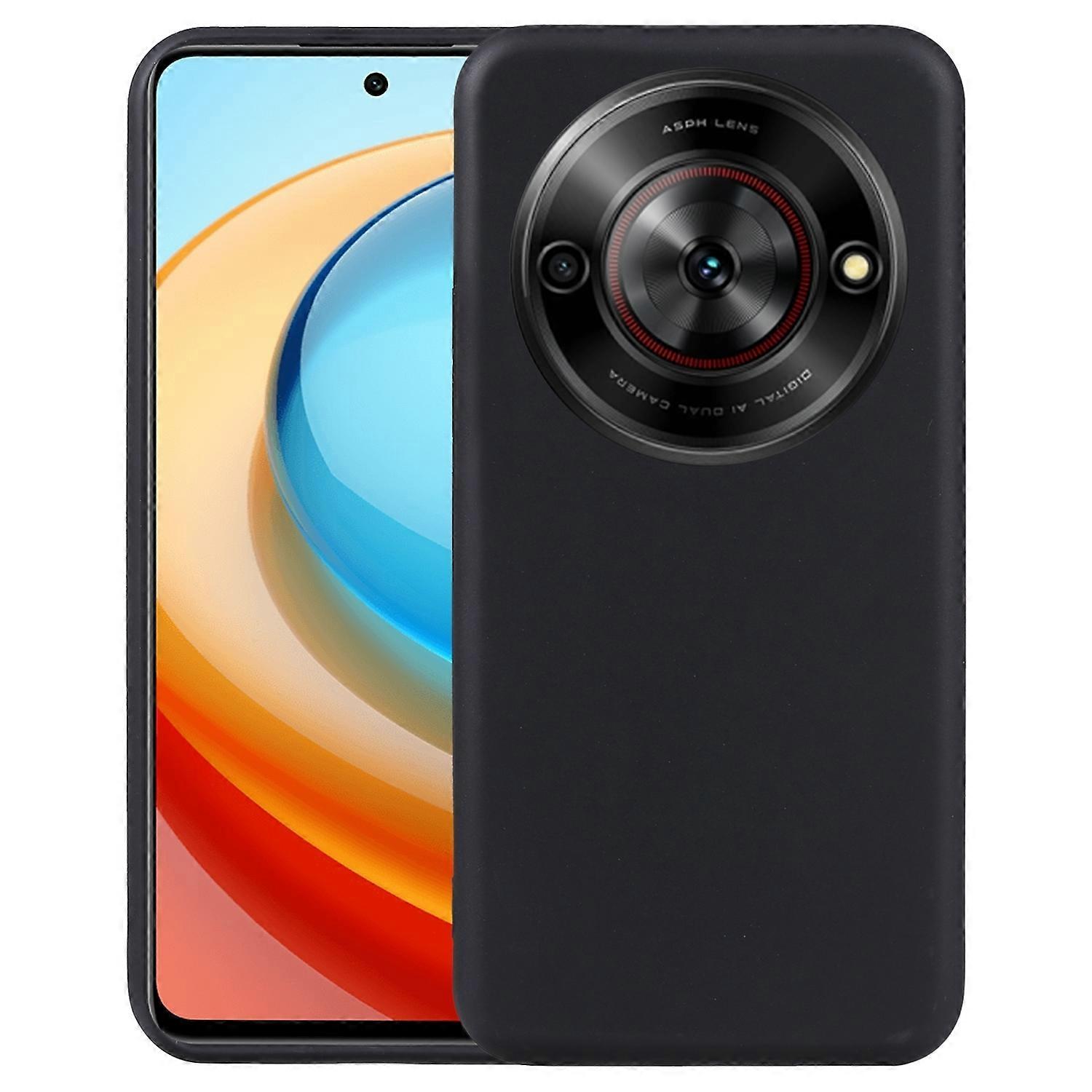 For ZTE Blade A75 5G Silicone TPU Protective Case Flexible Ultra Thin Black