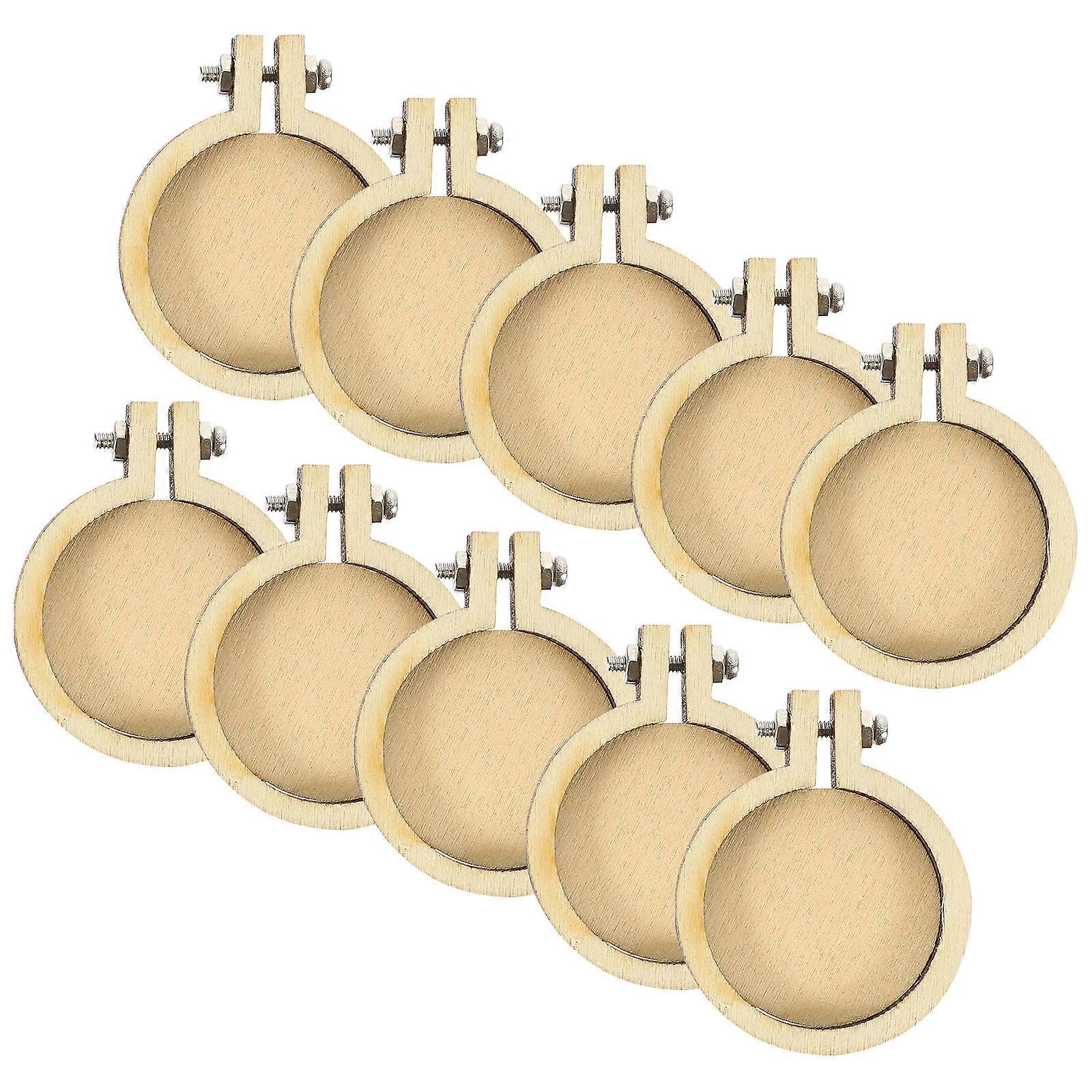 Decorative Crossing Stitch Frames Mini Embroidery Hoops 36Pcs Bundle
