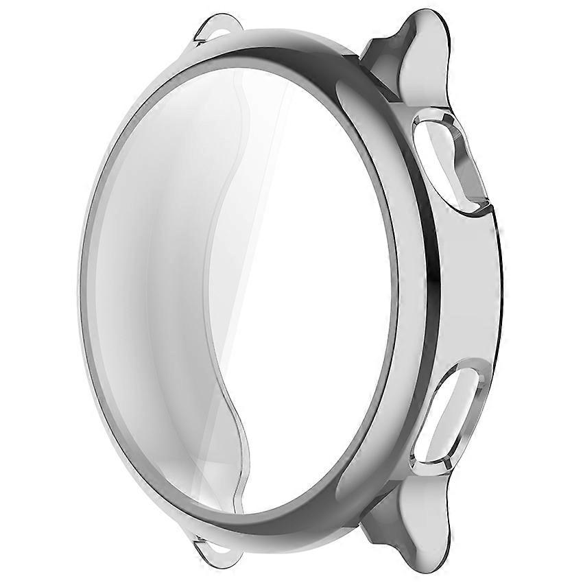 Full-Coverage TPU Electroplated Silver Protective Case for Garmin Vivoactive 6 Soft Bumper Accessories