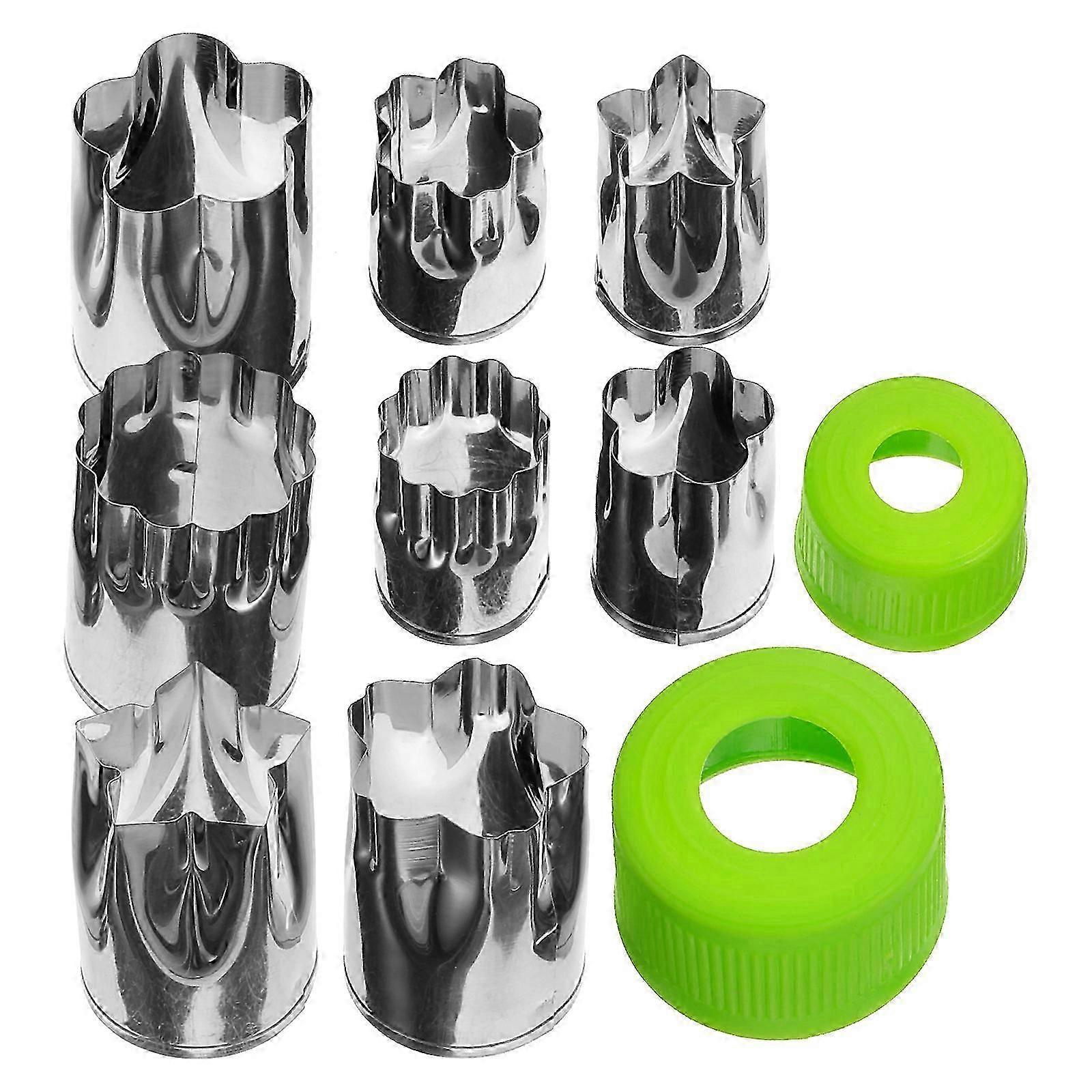 Vegetable Fruit Tool Flower Shape For Cake Biscuit Making Fruit Salads 8Pcs