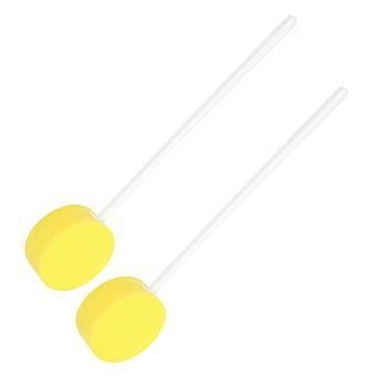 Yellow Shower Sponge with Handle for Body Exfoliating 2Pcs Scrubber