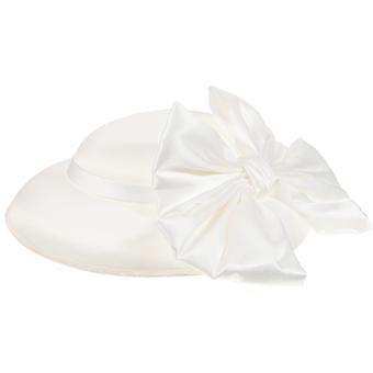 Women Derby Bowler Hat Halloween Bucket Hat Party Dress Hat for Wedding (White)