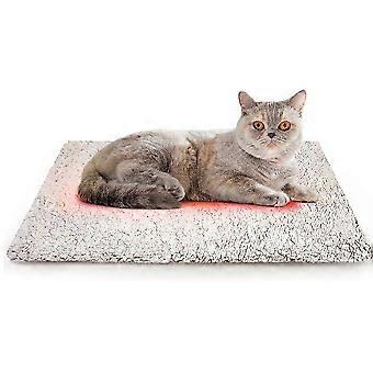 Extra Warm Thermal Pet Pad with Non-Slip Bottom, Removable Washable Cover compatible with Indoor Outdoor Non Electric