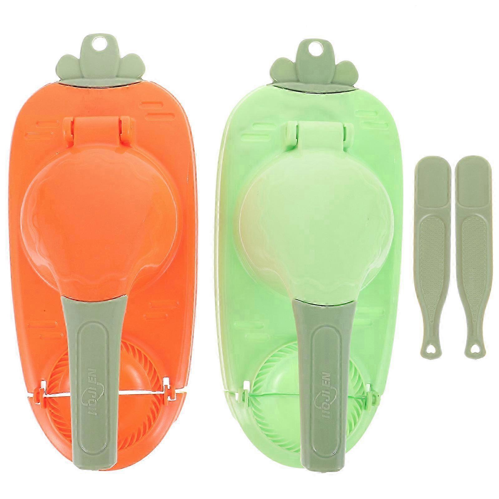 Dumpling Maker Press Mold for Home Use 2Pcs Plastic Assorted Color