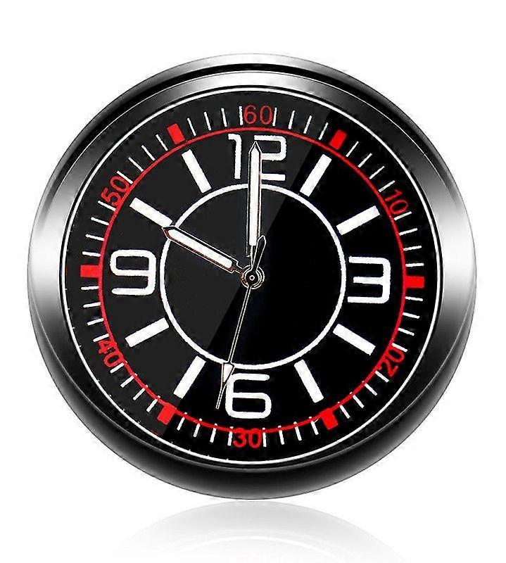 Universal Pocket Stick-On Clock Car Dashboard Clock Quartz Luminous Clock