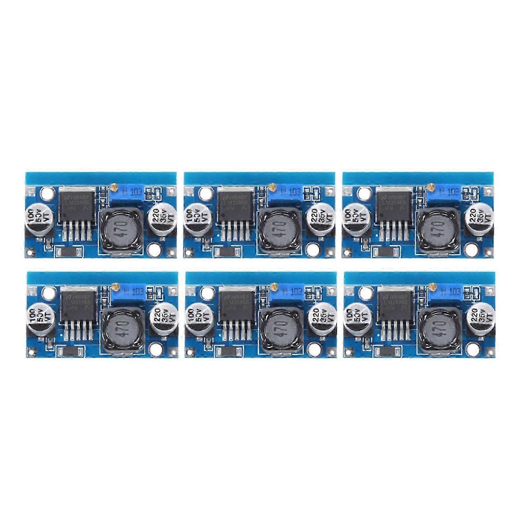 6PCS LM2596S DC-DC Step Down Power Supply Module 3A Adjustable Step-Down Module 1.5-35V Power Supply Step Down Module