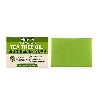 Viareline Tea Tree Oil Skin Soap Is Gentle, Refreshing, Comfortable For Bathing, Moisturizing And Nourishing For Skin Care