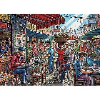 Bustling Street Jigsaw Puzzle CYQL-330