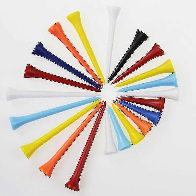Plastic Golf Tees 50pcs (tilfældig Farve)
