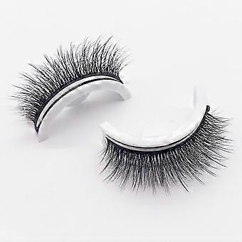 Reusable Adhesive Eyelashes, False Lashes 3d Self Adhesive False Eyelash Easy To Put On Natural Fake Eyelashes