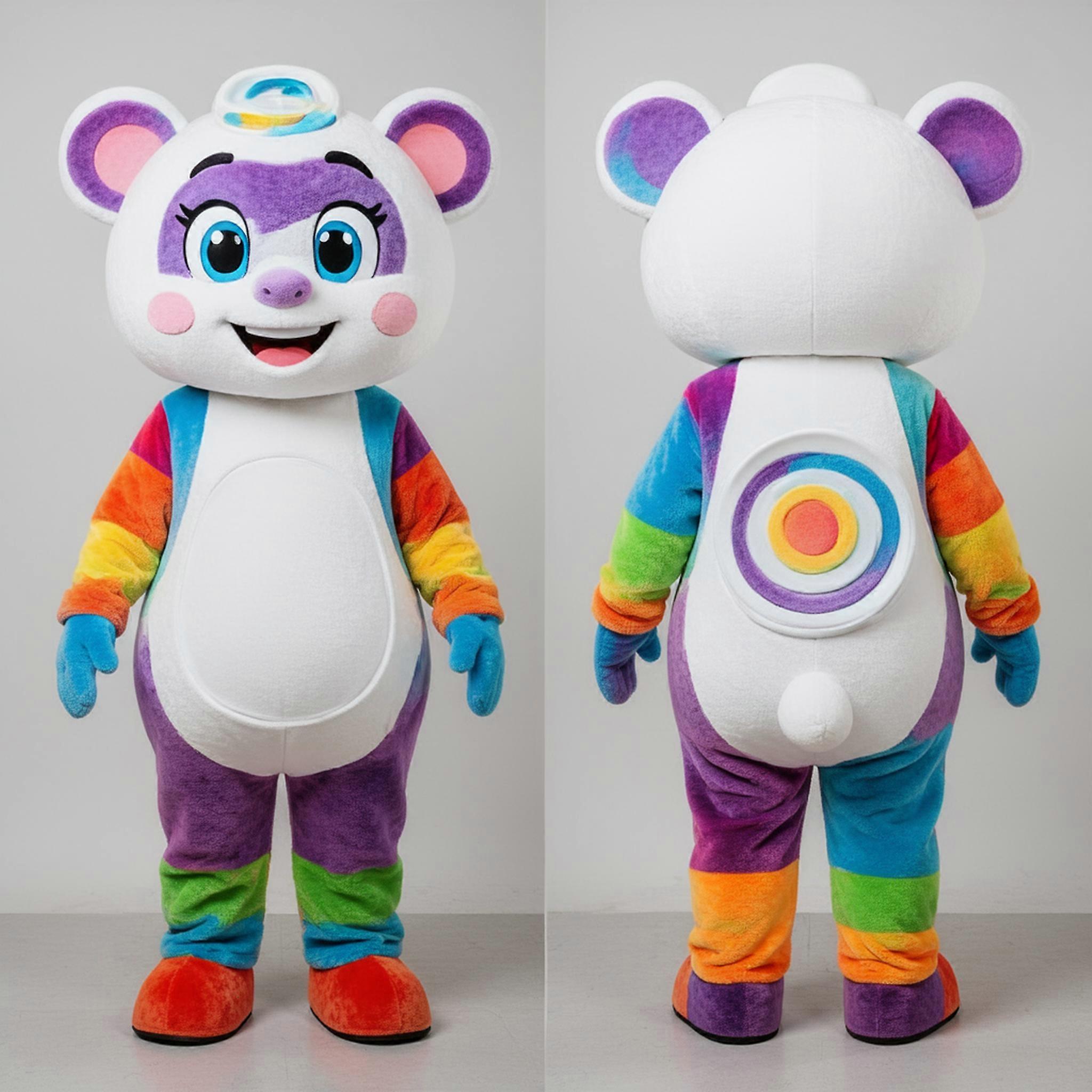 MASTICOT Velvety Silver Plate Spinner Mascot