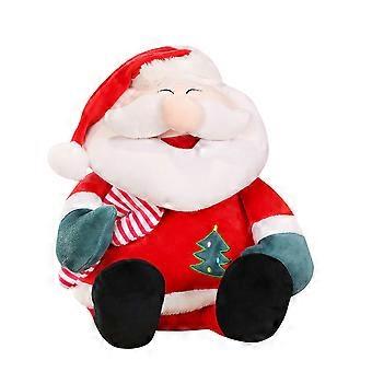 Kerstman knuffelpop, rood, ideaal als cadeau voor kinderen.