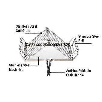 Folding Camp Stove Toaster Stainless Steel Bread Toaster Rack compatible with Camping Backpacking Picnic