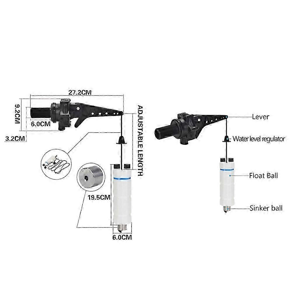 Water discharge control valve for tower systems