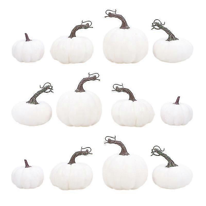 12pcs Artificial Pumpkin