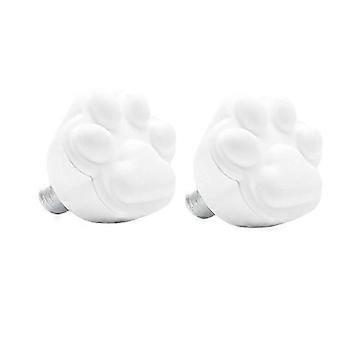 2 Pack Roller Skates Toe Stops Rubber Brake Block Stoppers 82A Plugs for Roller Skates White