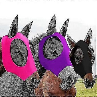 2026 Gray Horse Mask Horse Flying Mask Horse Mosquito Repellent Mask