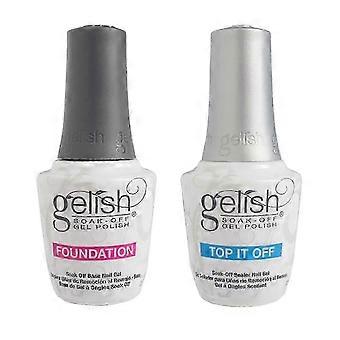 2025 Beginner 2pcs Top Sealer Soak Off Nail Polish Set, Long Lasting Foundation Base.C8